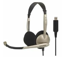 KOSS CS100 USB / slúchadlá s mikrofónom / bez kódu / zlatá