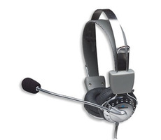 Manhattan Standart stereo headset / čierna