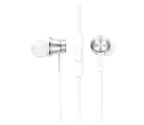 Xiaomi Mi In-Ear Headphones Basic Silver / Slúchadlá s mikrofónom a ovládačom / 3.5 mm