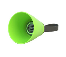 SALI Bluetooth reproduktor 3W zelená / regulácia hlasitosti / skladacia / vodeodolný / bluetooth + USB + 3.5mm Jack