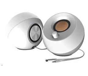 CREATIVE repro PEBBLE 2.0 biela / Repro / 2.0 / USB