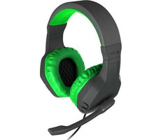 Natec Genesis Argon 200 čierno-zelená / herné slúchadlá s mikrofónom / 2x jack