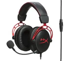 HyperX Cloud Alpha Pro Gaming / čierno-červená / herné slúchadlá s mikrofónom / 50 mm / 3.5mm Jack / 1.3m 
