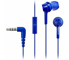 Panasonic RP-TCM115E-A modrá / Slúchadlá s mikrofónom / 3.5mm jack / 1.2m
