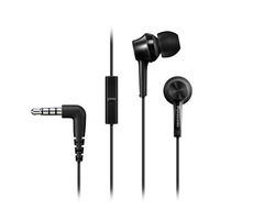 Panasonic RP-TCM115E-K čierna / Slúchadlá s mikrofónom / 3.5mm jack / 1.2m