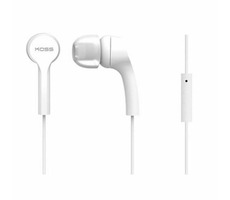 Koss KEB9i biela / Špuntové slúchadlá s mikrofónom / 3.5mm jack / 1.2m / bez kódu