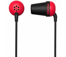Koss Plug Color červená / Špuntové slúchadlá / 3.5mm jack / 1.2m / bez kódu