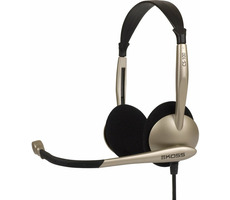 Koss CS100 / Slúchadlá s mikrofónom / 2.5m / 2x 3.5mm jack / bez kódu
