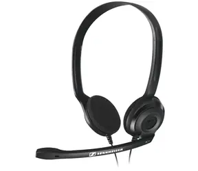 SENNHEISER PC 3 CHAT čierna / headset - obojstranné slúchadlá s mikrofónom / 2x 3.5mm Jack / 2m