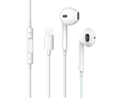 USAMS EP-24 In-Ear slúchadlá s mikrofónom biela / Lightinig