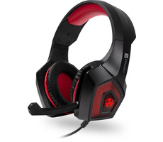 CONNECT IT BATTLE RNBW Ed. 2 červené / herné slúchadlá s mikrofónom / 3.5mm jack + USB / 2.2 m