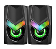 Marvo SG118 čierna / reproduktory / RGB / 3W x2 / 150Hz - 20 kHz / 3.5mm + USB napájanie / 1.2m