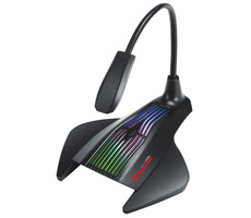 Marvo MIC-01 čierna / stolný mikrofón / RGB podsvietenie / 1.5m