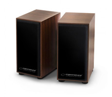 Esperanza EP122 FOLK farba drevo / Reproduktory / 2.0 / 2x3W / USB / 3.5mm