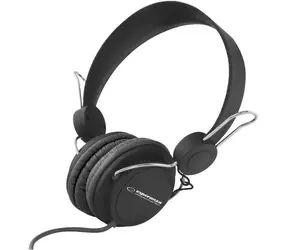 Esperanza EH148K Sensation čierna / stereo slúchadlá / 3.5 mm jack / ovládanie hlasitosti / 3 m