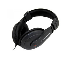 Esperanza EH120 Reggae čierna / stereo slúchadlá / 6.3 mm jack / ovládanie hlasitosti / 2 m
