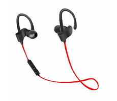 Esperanza EH188R červená / športové bezdrôtové slúchadlá / BT 4.2 / microUSB / až 5 hodín / ovl. hlasitosti / mikrofón