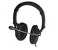 Esperanza EH101 Menuet čierna / stereo slúchadlá s mikrofónom / 3.5 mm jack / ovládanie hlasitosti / 2.5 m