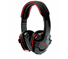 Esperanza EGH310R Raven čierno-červená / herné stereo slúchadlá s mikrofónom / 3.5 mm jack / 2 m