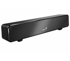 GENIUS USB SoundBar 100 / soundbar reproduktor / drôtový / 6W / USB / 3.5 &quot;jack / čierna