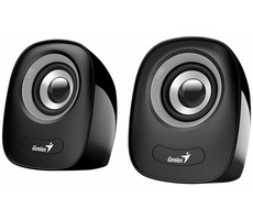 Genius SP-Q160 čierno-šedá / Repro / 2.0 / 6W / USB napájanie / 3.5 mm jack