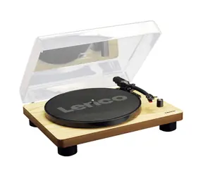 Lenco LS-50 hnedá / Gramofón / 33 &amp; 45 &amp; 78 RPM / USB-A / predzosilňovač / repro