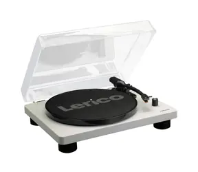 Lenco LS-50 sivá / Gramofón / 33 &amp; 45 &amp; 78 RPM / USB-A / predzosilňovač / repro