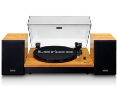 Lenco LS-300 hnedá / Gramofón / 33 &amp; 45 RPM / BT / RCA / repro