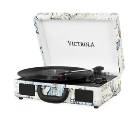 Victrola VSC-550BT biela / Gramofón kufríkový / 33 &amp; 45 &amp; 78 RPM / BT / RCA / 3.5mm jack / repro