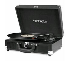 Victrola VSC-550BT čierna / Gramofón kufríkový / 33 & 45 & 78 RPM / BT / RCA / 3.5mm jack / repro