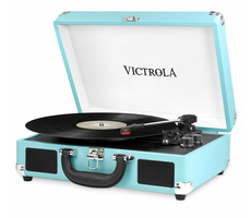 Victrola VSC-550BT modrá / Gramofón kufríkový / 33 &amp; 45 &amp; 78 RPM / BT / RCA / 3.5mm jack / repro / dopredaj