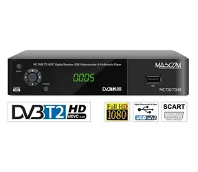 Mascom MC720T2 / DVB-T2 prijímač / HD DVB-T2 / H.265 / HEVC