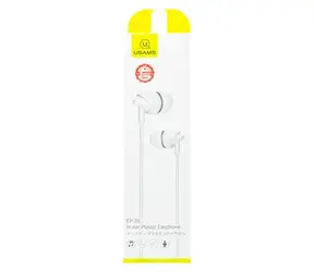 USAMS EP-39 In-Ear Stereo Headset 3.5mm biela