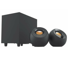 Creative Pebble PLUS 2.1 čierna / Repro pre PC / 2.1 / 8W RMS / USB napájanie