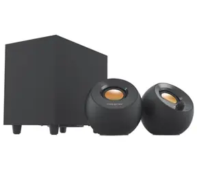 Creative Pebble PLUS 2.1 čierna / Repro pre PC / 2.1 / 8W RMS / USB napájanie