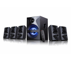 Fenda F&amp;D F3800X čierna / Reproduktory / 5.1 / 80W / FM rádio / USB|SD prehrávanie / diaľkové ovládanie