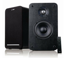 Fenda F&amp;D R40BT čierna / Reproduktory / 2.0 / 60W / BT4.2 / USB / optický vstup / diaľkové ovládanie / drevené