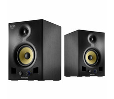 Hercules Monitor 5 / aktívne reproduktory / 2.0 / 2x 80W RMS / RCA / XLR / 6.35 jack / čierna