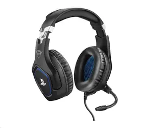 TRUST GXT 488 Forzia PS4 / slúchadlá pre PS4 / mikrofón / 50mm meniče / ovládanie hlasitosti / 3.5 mm jack / čierno-modrá