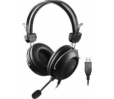 A4tech HU-35 ComfortFit čierna / Herné slúchadlá s mikrofónom / Mikrofón integrovaný / USB / 2 m