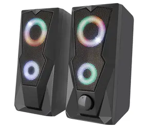 YENKEE YSP 2003RGB čierna / 2.0 stereo reproduktory / RGB / RMS 6W / USB / 3.5mm jack