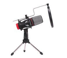 Marvo MIC-02 čierna / stolný mikrofón / 3.5mm jack / 2.5m