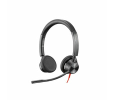 Poly BLACKWIRE C3320 čierna / náhlavná súprava / mikrofón / dve slúchadlá / USB-A / ovládač / čierna