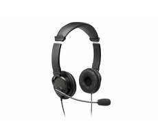 Kensington K97601WW USB Hi-Fi čierna / slúchadlá s mikrofónom / 40mm meniče / otočné o 270 ° / USB / 1.8m