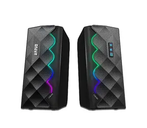 Marvo SG-269 čierna / reproduktory / RGB / 2x3W / 160Hz - 20 kHz / Bluetooth / 3.5mm + USB napájanie / 1.2m