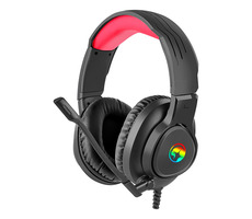 Marvo HG8958 čierna / herné slúchadlá s mikrofónom / RGB podsvietenie / 3.5mm + USB napájanie / 2.1m