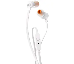 JBL T110 biela / slúchadlá s mikrofónom / 3.5mm jack