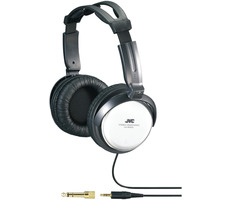 JVC HA-RX500 čierno-biela / slúchadlá cez hlavu / jack 3.5 mm a 6.3 mm / 3.5 m