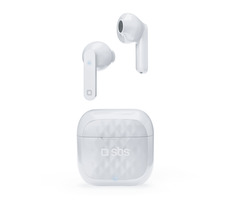 SBS TWS Air Free biela / Bezdrôtové slúchadlá s nabíjacím puzdrom 250 mAh