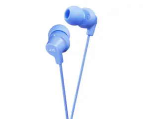 JVC HA-FX10-LA-E modrá / slúchadlá do uší / 3.5mm jack / 1.2m